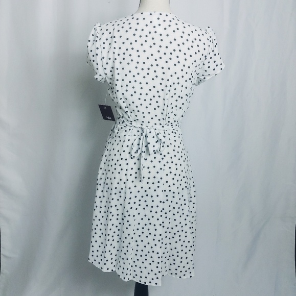 Fun polka dot wrap around dress NWT - Picture 3 of 4
